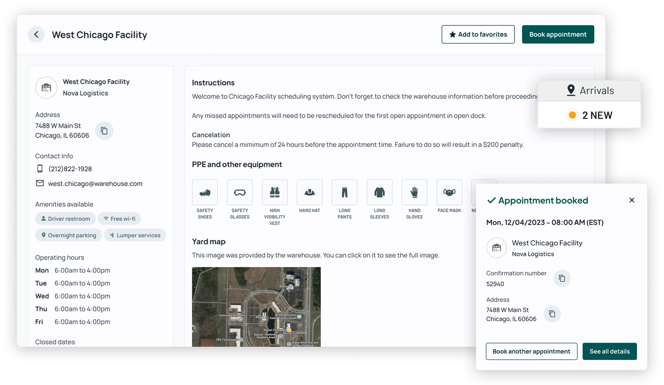 Scheduling Dashboard